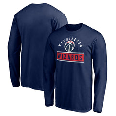 Washington Wizards Team Arch Knockout Long Sleeve T-Shirt Navy