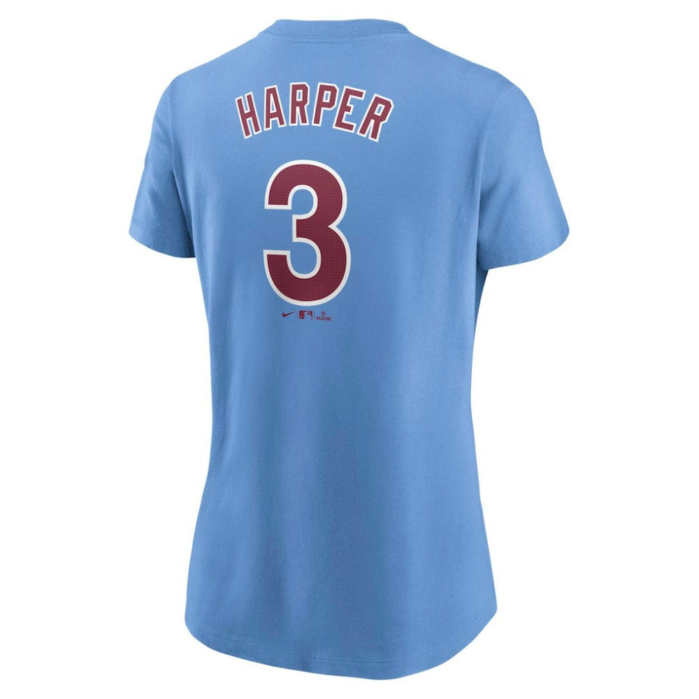 Bryce Harper Philadelphia Phillies Nike Women's Cooperstown Collection Fuse Name & Number T-Shirt Sale