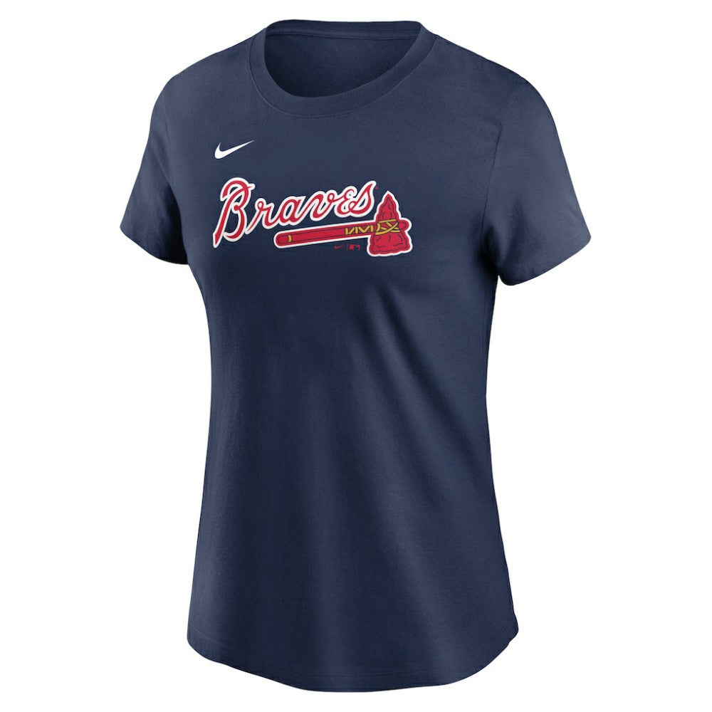 Austin Riley Atlanta Braves Nike Women's Cooperstown Collection Fuse Name & Number T-Shirt for sale