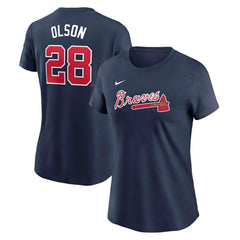 Matt Olson Atlanta Braves Nike Women's Cooperstown Collection Fuse Name & Number T-Shirt Sale