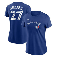 Vladimir Guerrero Jr. Toronto Blue Jays Nike Women's Cooperstown Collection Fuse Name & Number T-Shirt Outlet