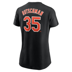 Adley Rutschman Baltimore Orioles Nike Women's Cooperstown Collection Fuse Name & Number T-Shirt Outlet