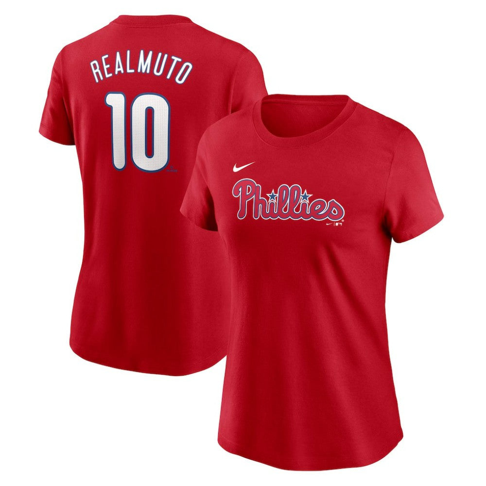 J.T. Realmuto Philadelphia Phillies Nike Women's Cooperstown Collection Fuse Name & Number T-Shirt for sale