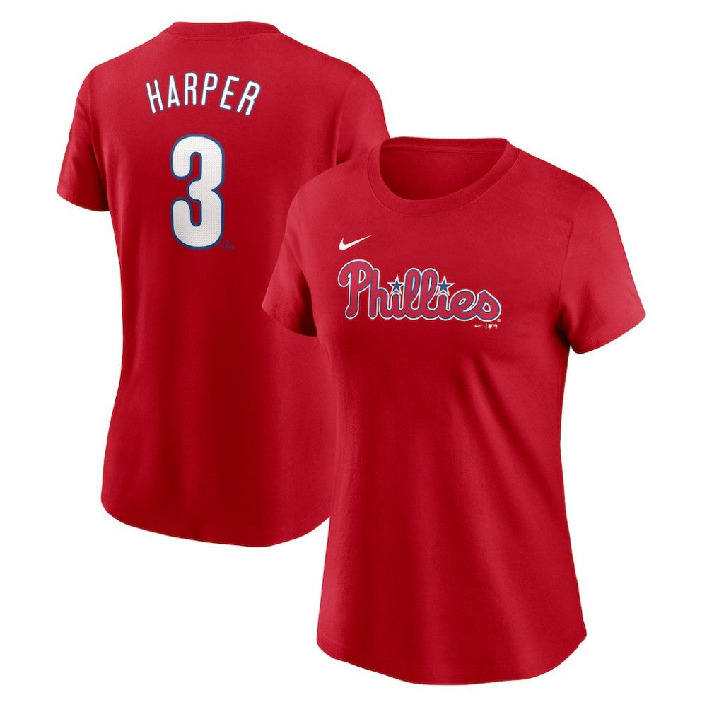 Bryce Harper Philadelphia Phillies Nike Women's Cooperstown Collection Fuse Name & Number T-Shirt Online