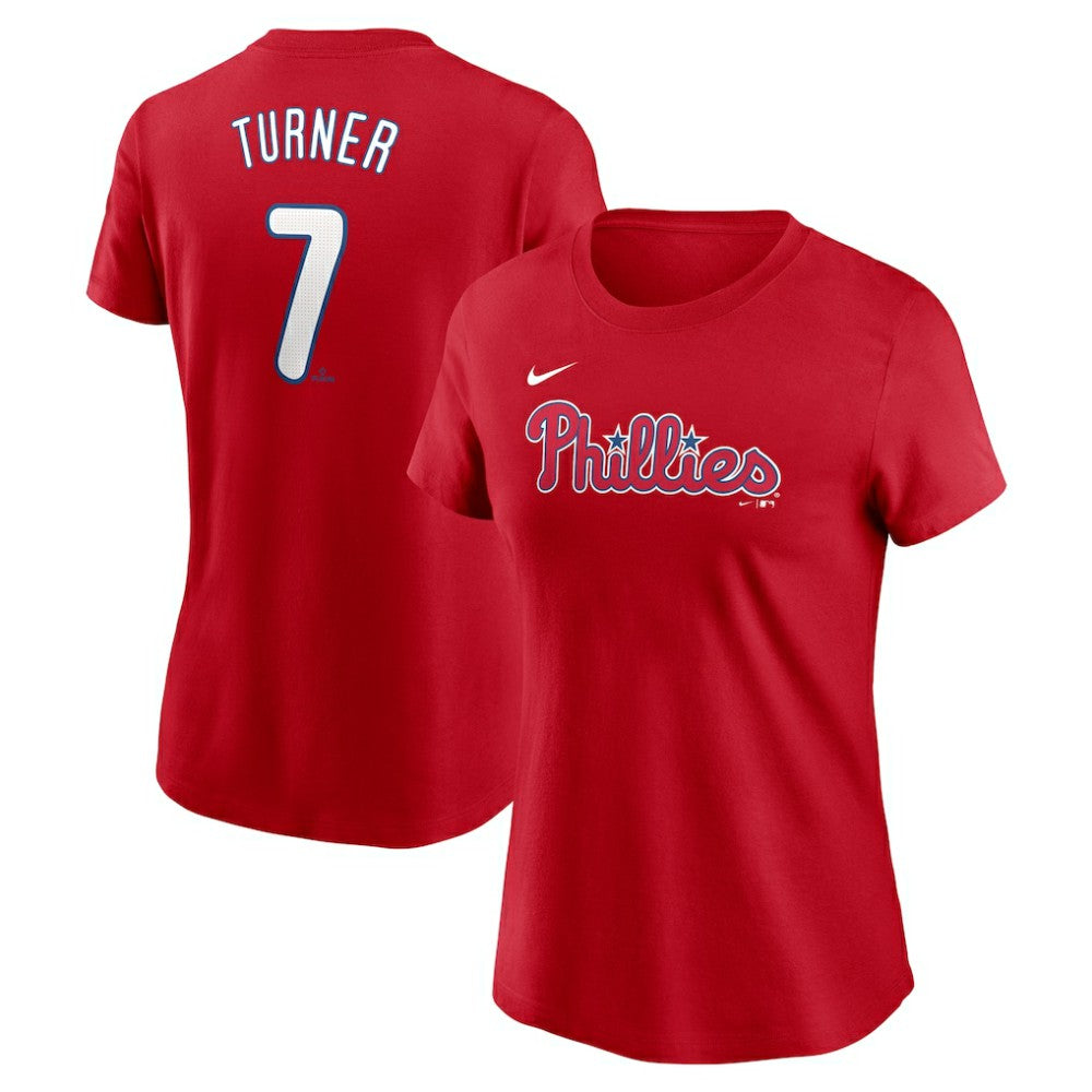 Trea Turner Philadelphia Phillies Nike Women's Cooperstown Collection Fuse Name & Number T-Shirt Discount