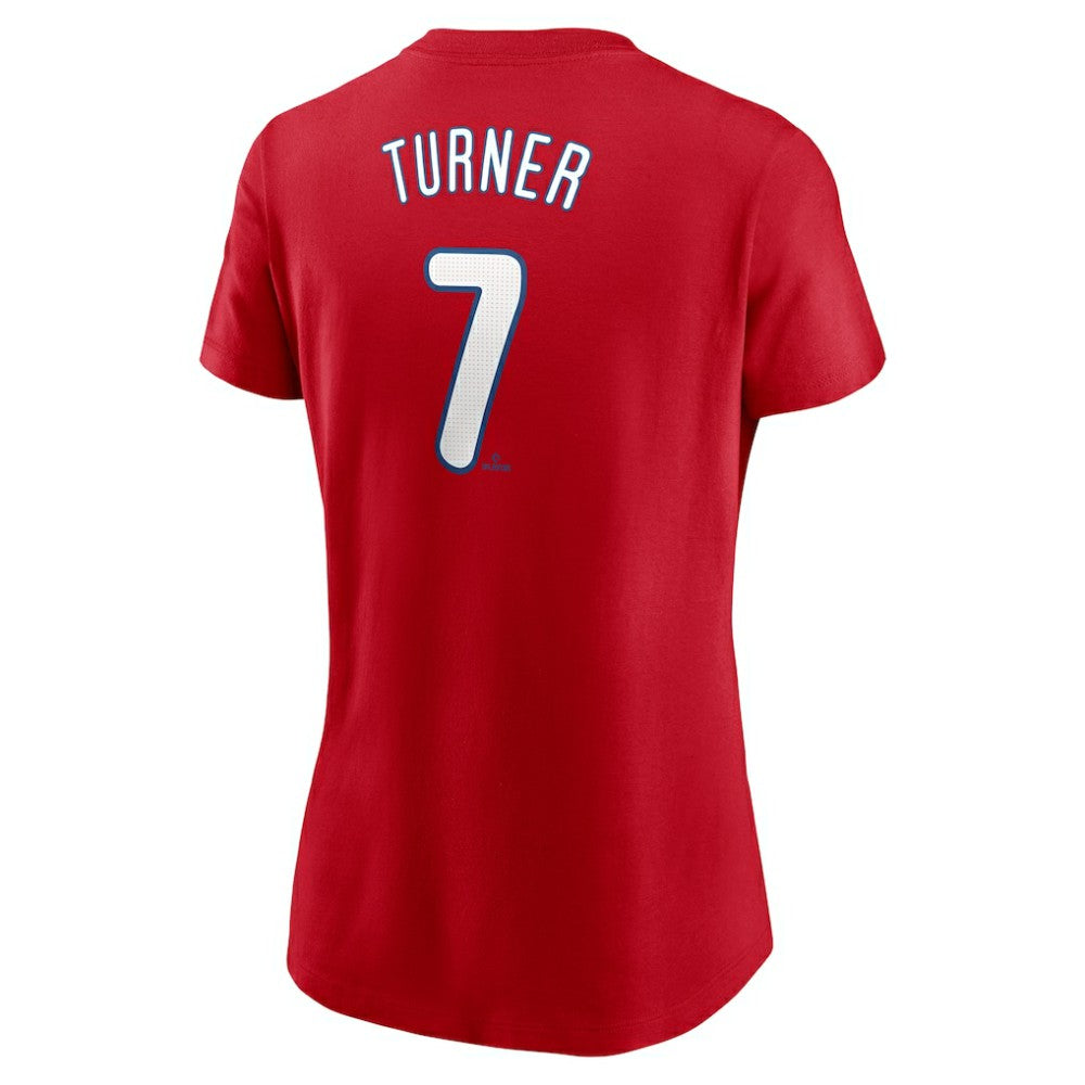 Trea Turner Philadelphia Phillies Nike Women's Cooperstown Collection Fuse Name & Number T-Shirt Discount