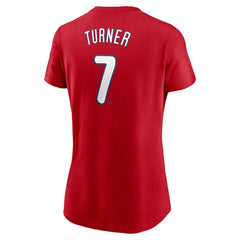 Trea Turner Philadelphia Phillies Nike Women's Cooperstown Collection Fuse Name & Number T-Shirt Discount