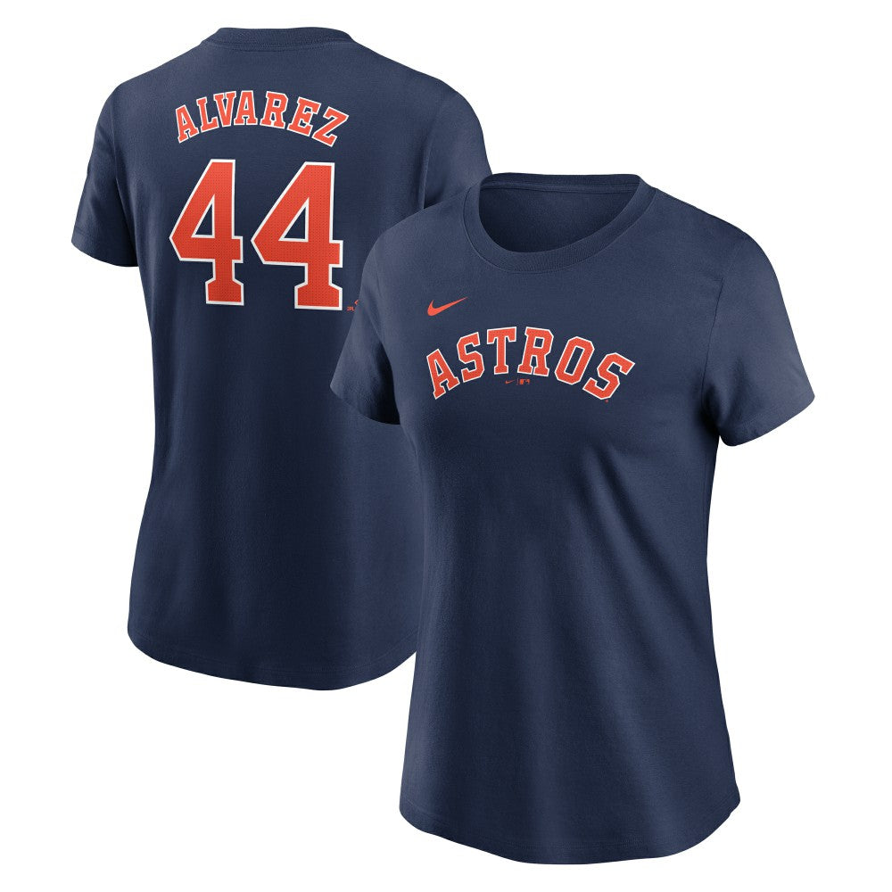 Yordan Alvarez Houston Astros Nike Women's Cooperstown Collection Fuse Name & Number T-Shirt Online