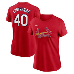 Willson Contreras St. Louis Cardinals Nike Women's Cooperstown Collection Fuse Name & Number T-Shirt Online