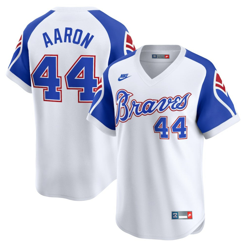 Hank Aaron Atlanta Braves Nike Throwback Cooperstown Limited Jersey Sale