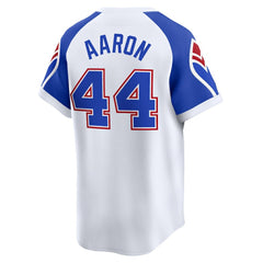 Hank Aaron Atlanta Braves Nike Throwback Cooperstown Limited Jersey Sale