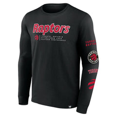 Fanatics Toronto Raptors Baseline Long Sleeve T-Shirt Black