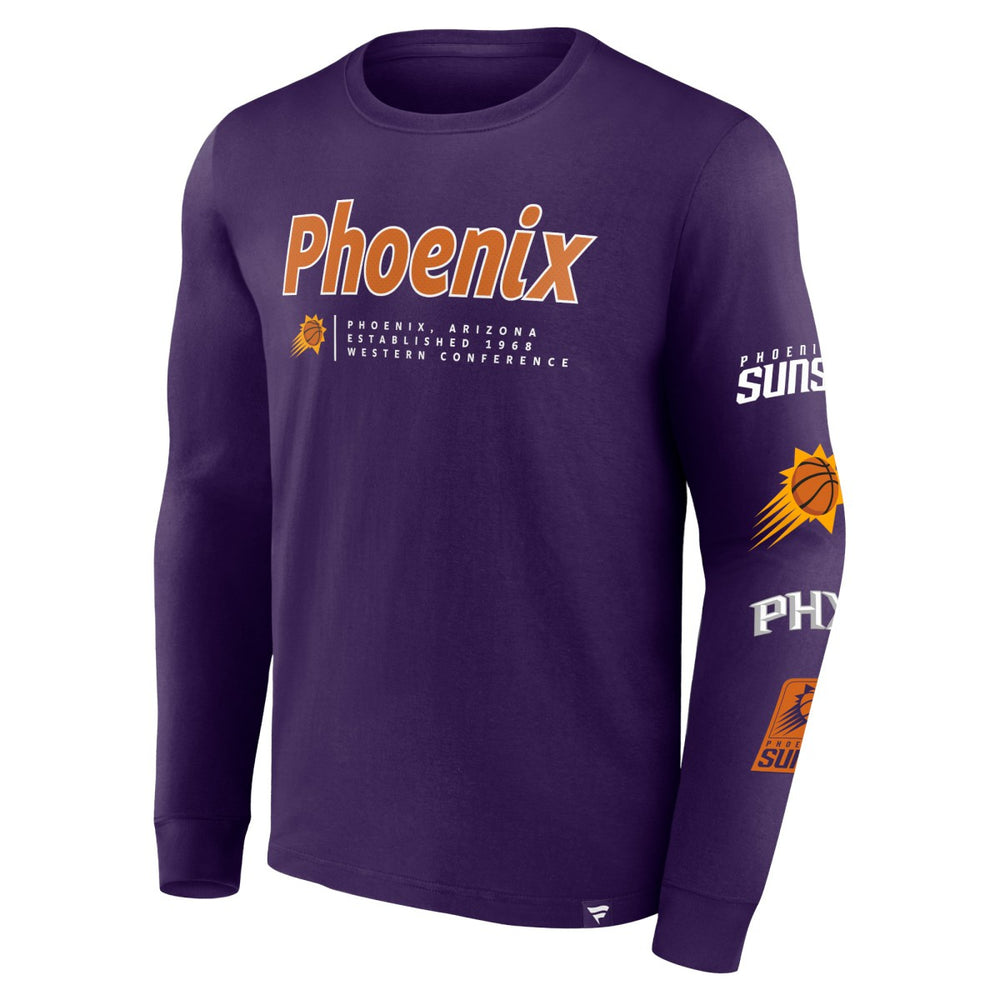 Fanatics Phoenix Suns Baseline Long Sleeve T-Shirt Purple
