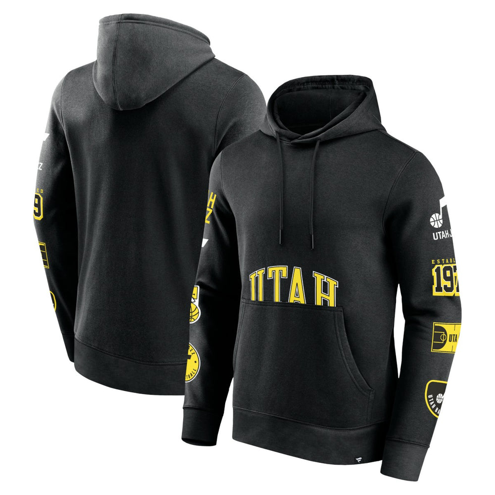 Fanatics Utah Jazz Home Court Pullover Hoodie Black