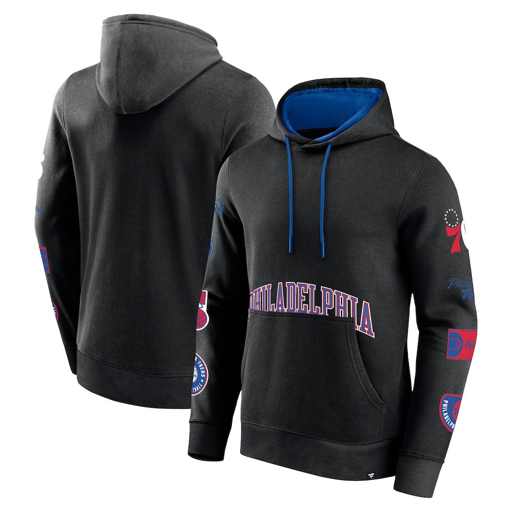 Fanatics Philadelphia 76ers Home Court Pullover Hoodie Black