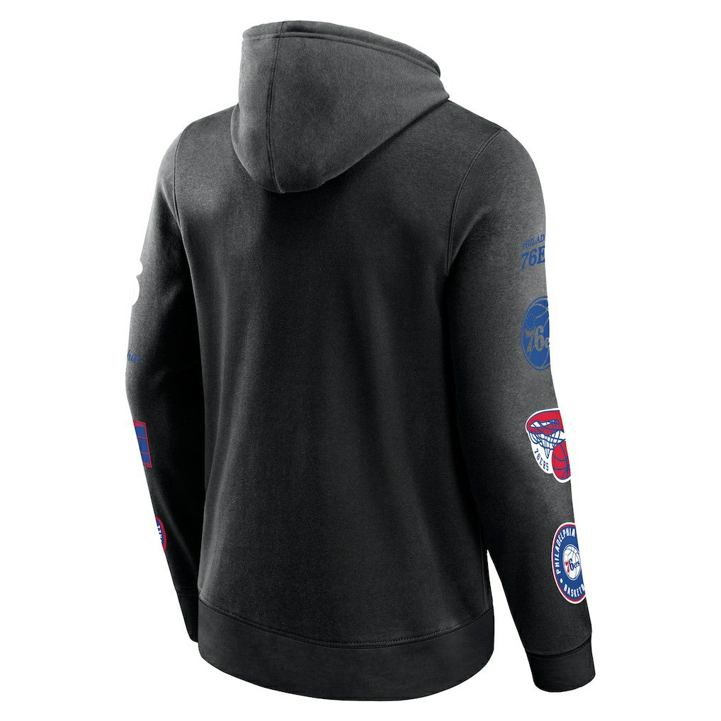 Fanatics Philadelphia 76ers Home Court Pullover Hoodie Black