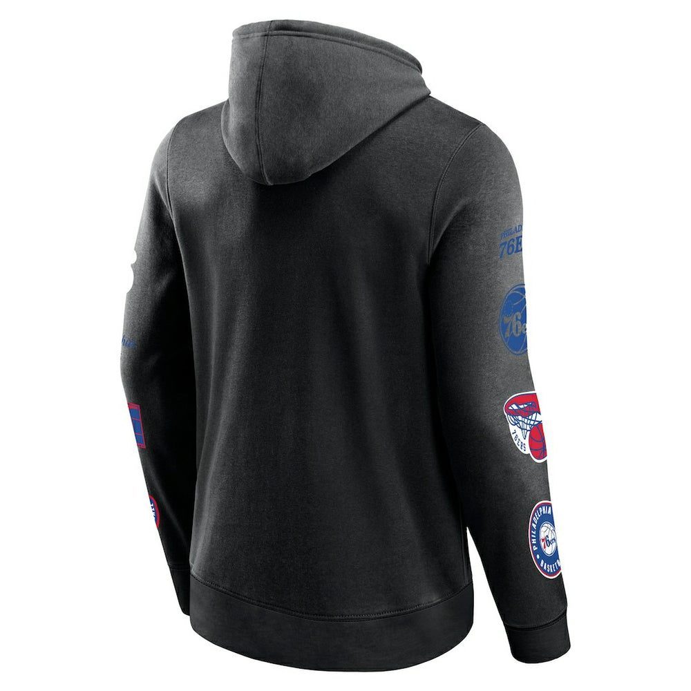 Fanatics Philadelphia 76ers Home Court Pullover Hoodie Black