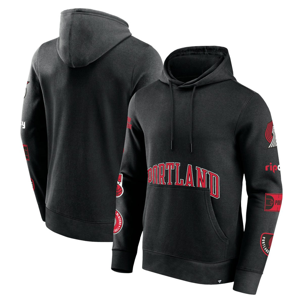 Fanatics Portland Trail Blazers Home Court Pullover Hoodie Black