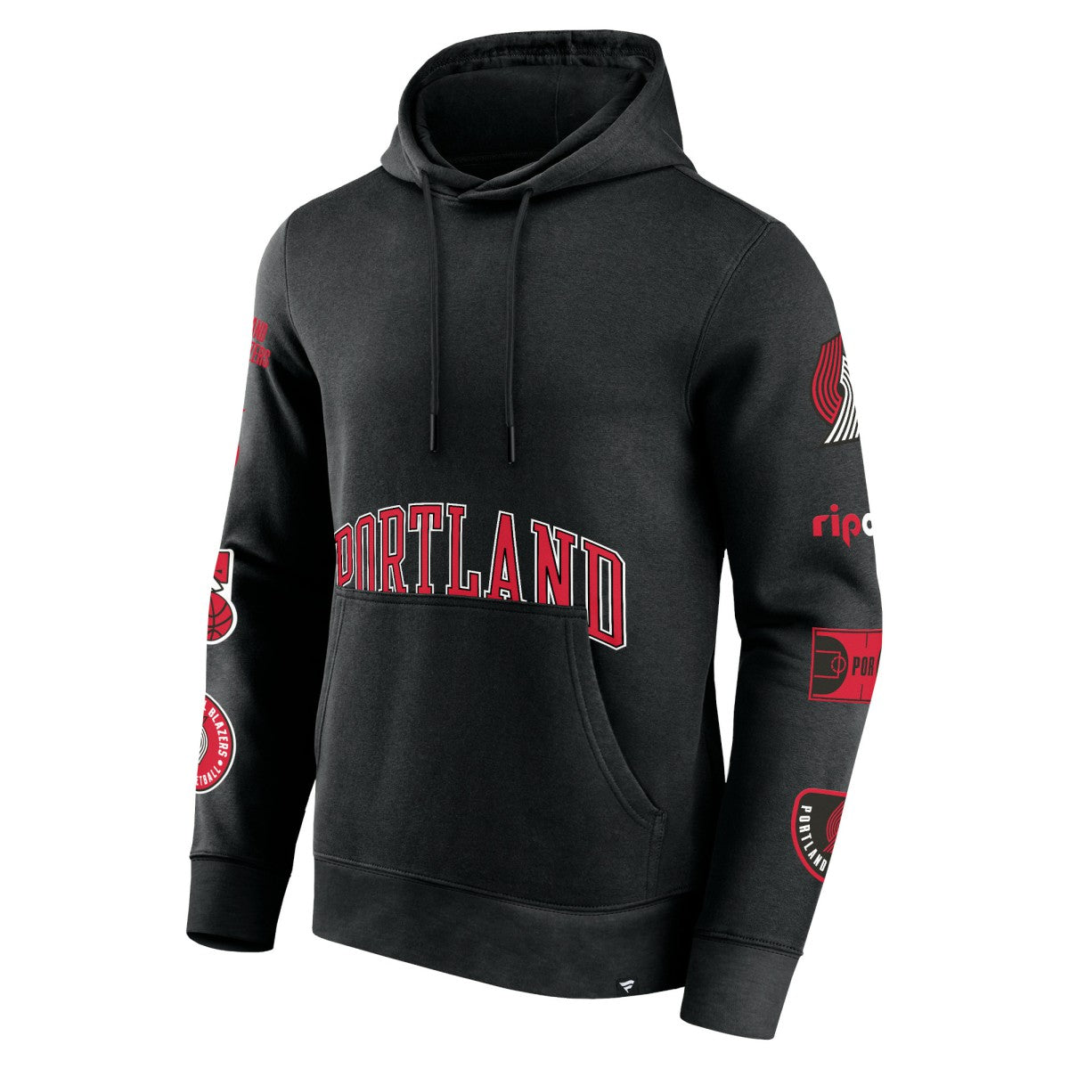 Fanatics Portland Trail Blazers Home Court Pullover Hoodie Black