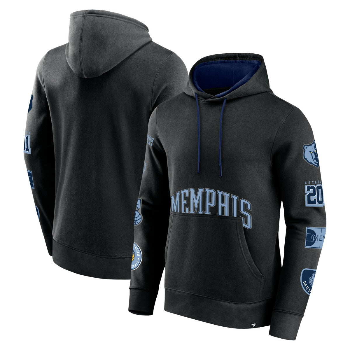 Fanatics Memphis Grizzlies Home Court Pullover Hoodie Black