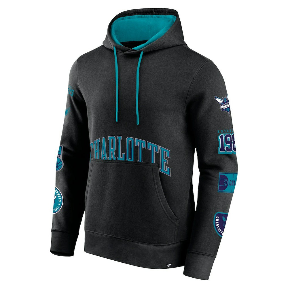 Fanatics Charlotte Hornets Home Court Pullover Hoodie Black