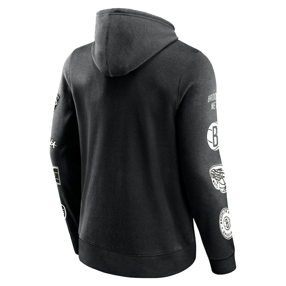 Fanatics Brooklyn Nets Home Court Pullover Hoodie Black