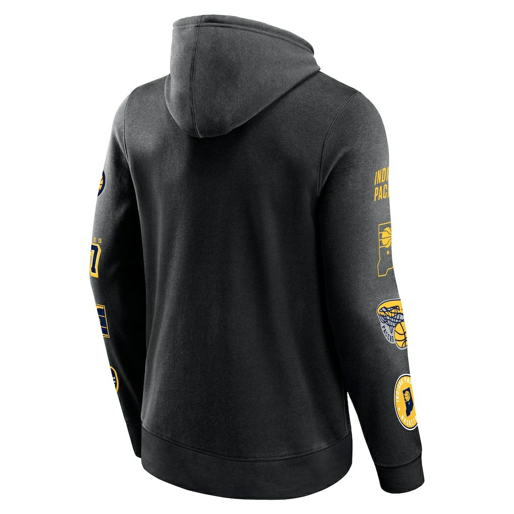 Fanatics Indiana Pacers Home Court Pullover Hoodie Black