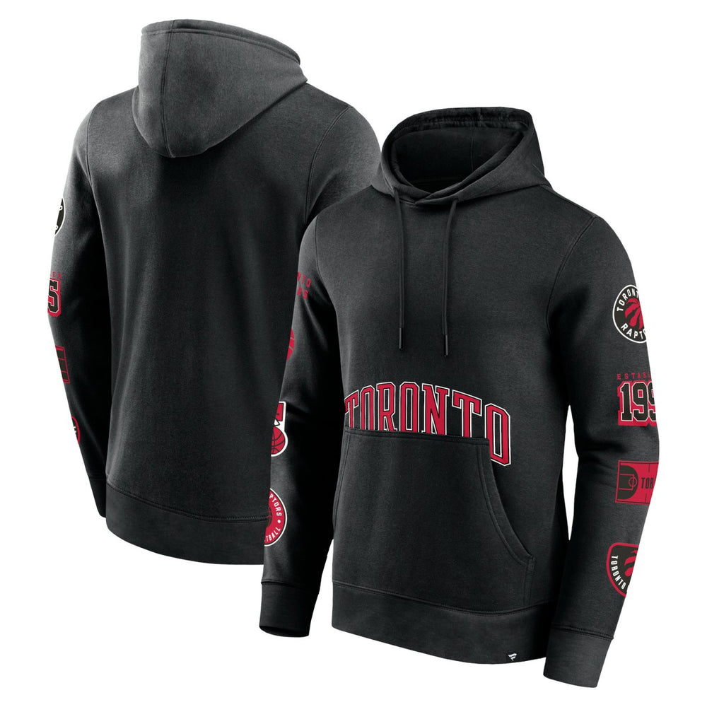 Fanatics Toronto Raptors Home Court Pullover Hoodie Black