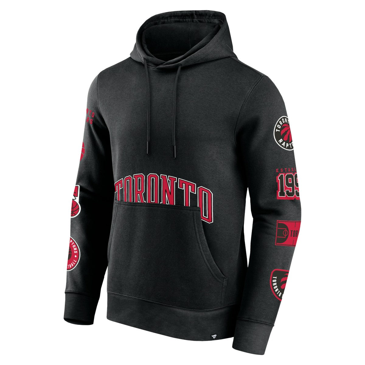Fanatics Toronto Raptors Home Court Pullover Hoodie Black