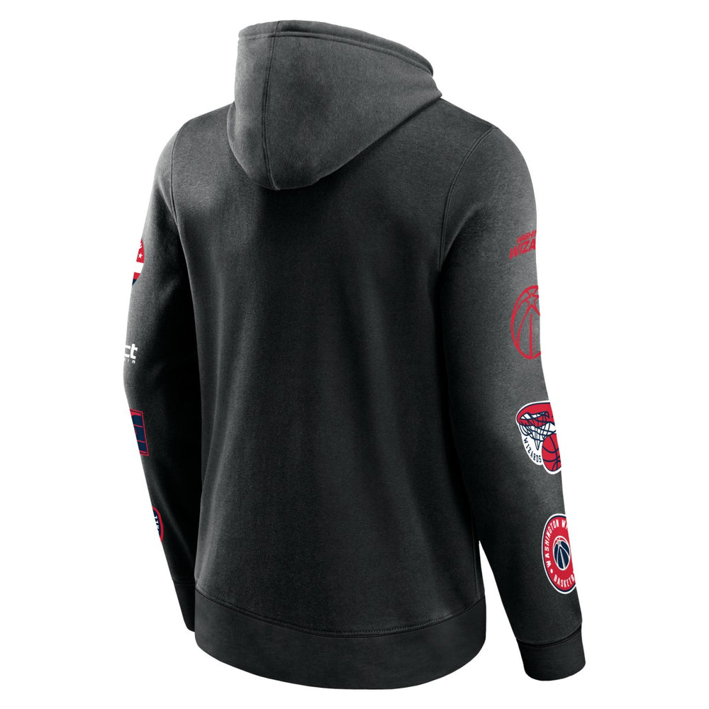 Fanatics Washington Wizards Home Court Pullover Hoodie Black