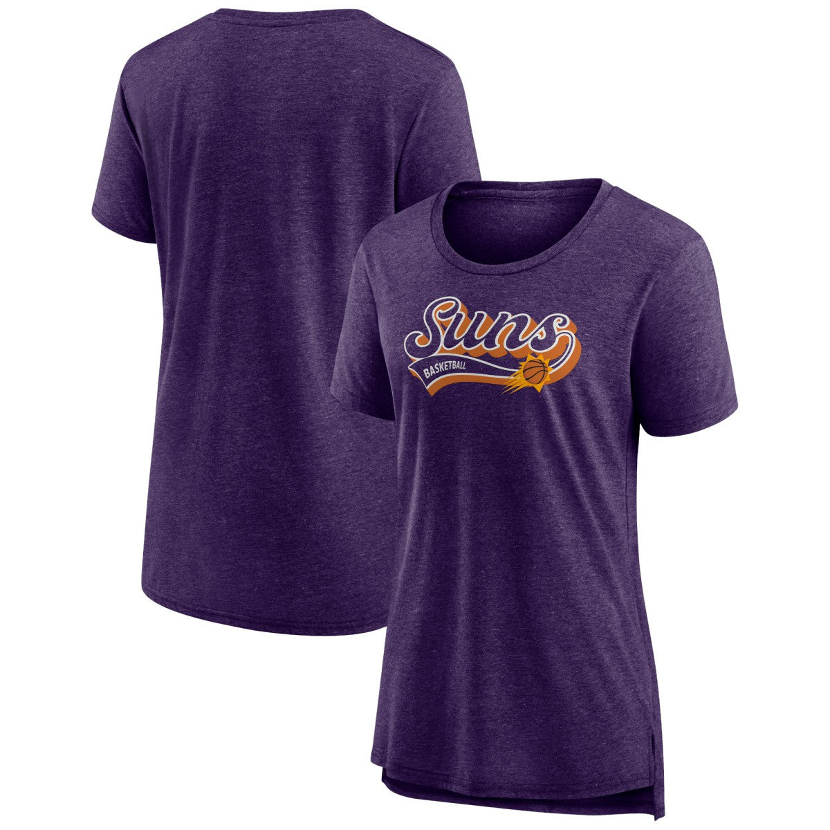 Fanatics Phoenix Suns Women's League Leader Tri-Blend T-Shirt Heather Purple