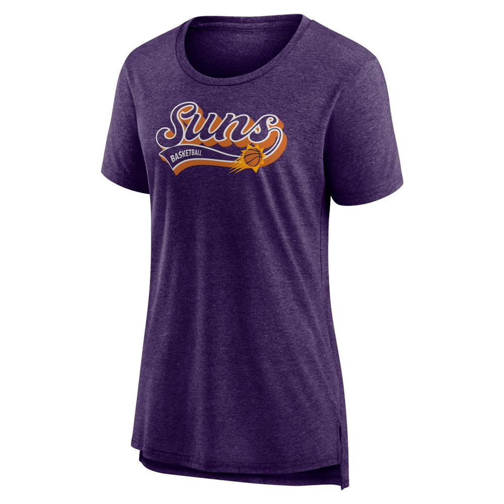Fanatics Phoenix Suns Women's League Leader Tri-Blend T-Shirt Heather Purple