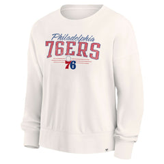 Fanatics Philadelphia 76ers Women's Close the Game Pullover Sweatshirt Cream