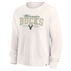 Fanatics Milwaukee Bucks Women's Close the Game Pullover Sweatshirt Cream