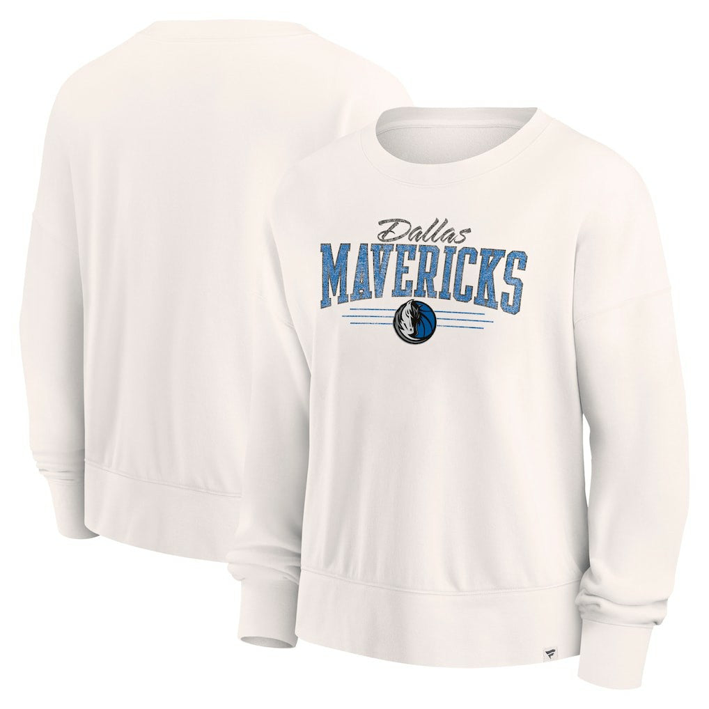 Fanatics Dallas Mavericks Women's Close the Game Pullover Sweatshirt Cream
