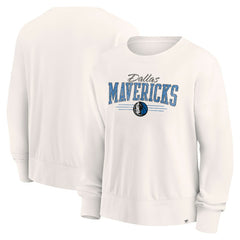 Fanatics Dallas Mavericks Women's Close the Game Pullover Sweatshirt Cream