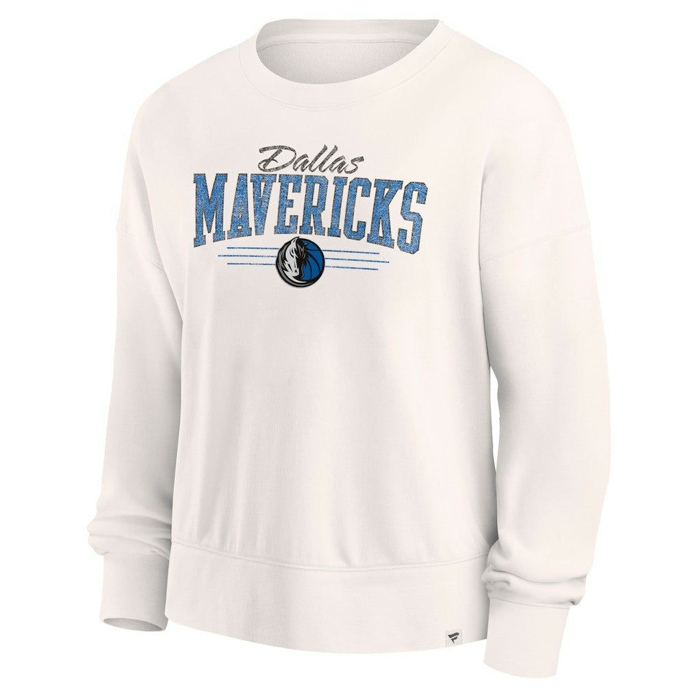 Fanatics Dallas Mavericks Women's Close the Game Pullover Sweatshirt Cream