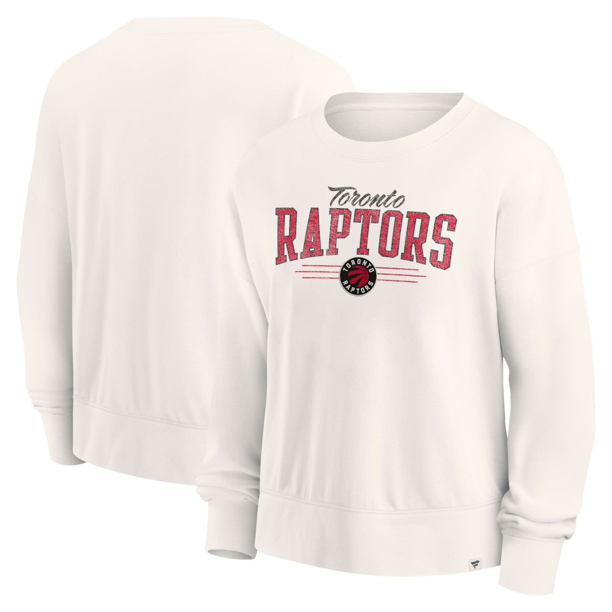 Fanatics Toronto Raptors Women's Close the Game Pullover Sweatshirt Cream