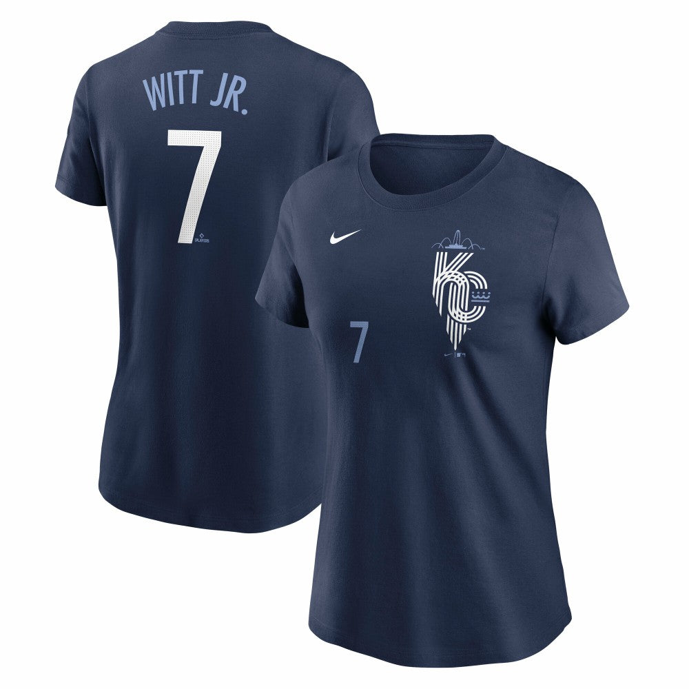 Bobby Witt Jr. Kansas City Royals Nike Women's City Connect Fuse Name & Number T-Shirt Near Me