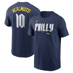 J.T. Realmuto Philadelphia Phillies Nike 2024 City Connect Fuse Player Name & Number T-Shirt Near Me