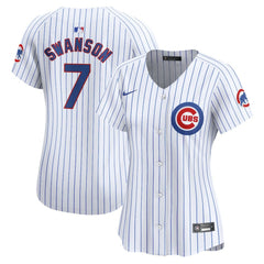 Dansby Swanson Chicago Cubs Nike Women's Home Limited Player Jersey Sale