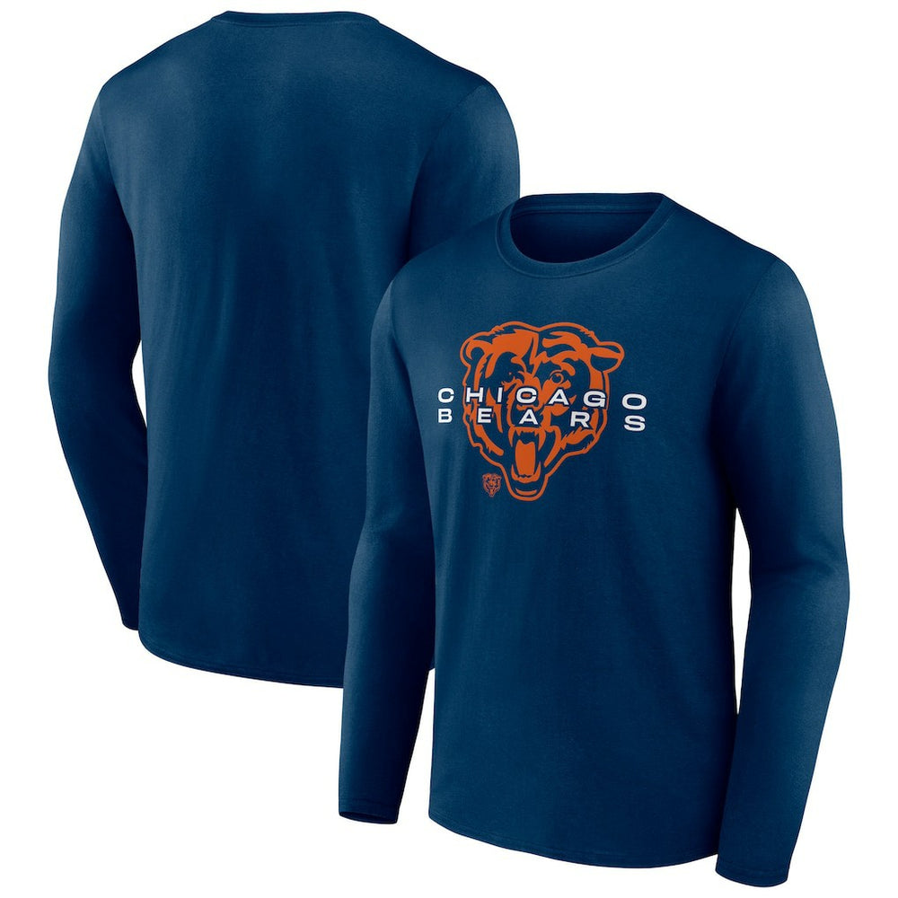 Chicago Bears Advance to Victory Long Sleeve T-Shirt - Navy - NFL