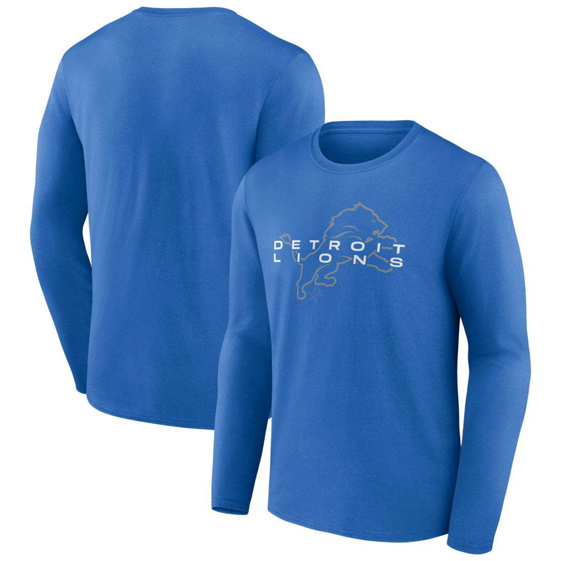 Detroit Lions Advance to Victory Long Sleeve T-Shirt - Blue - NFL