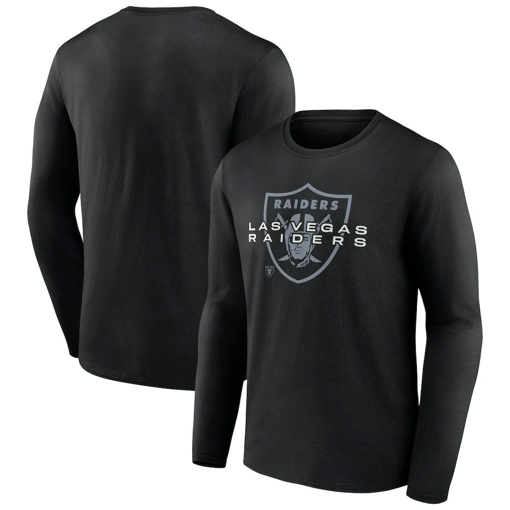 Las Vegas Raiders Advance to Victory Long Sleeve T-Shirt - Black - NFL