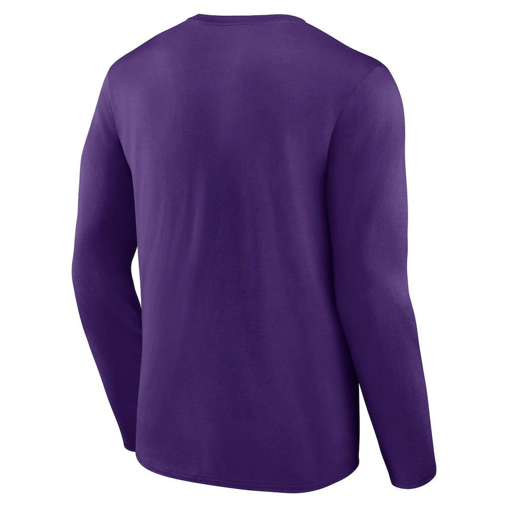 Minnesota Vikings Advance to Victory Long Sleeve T-Shirt - Purple - NFL