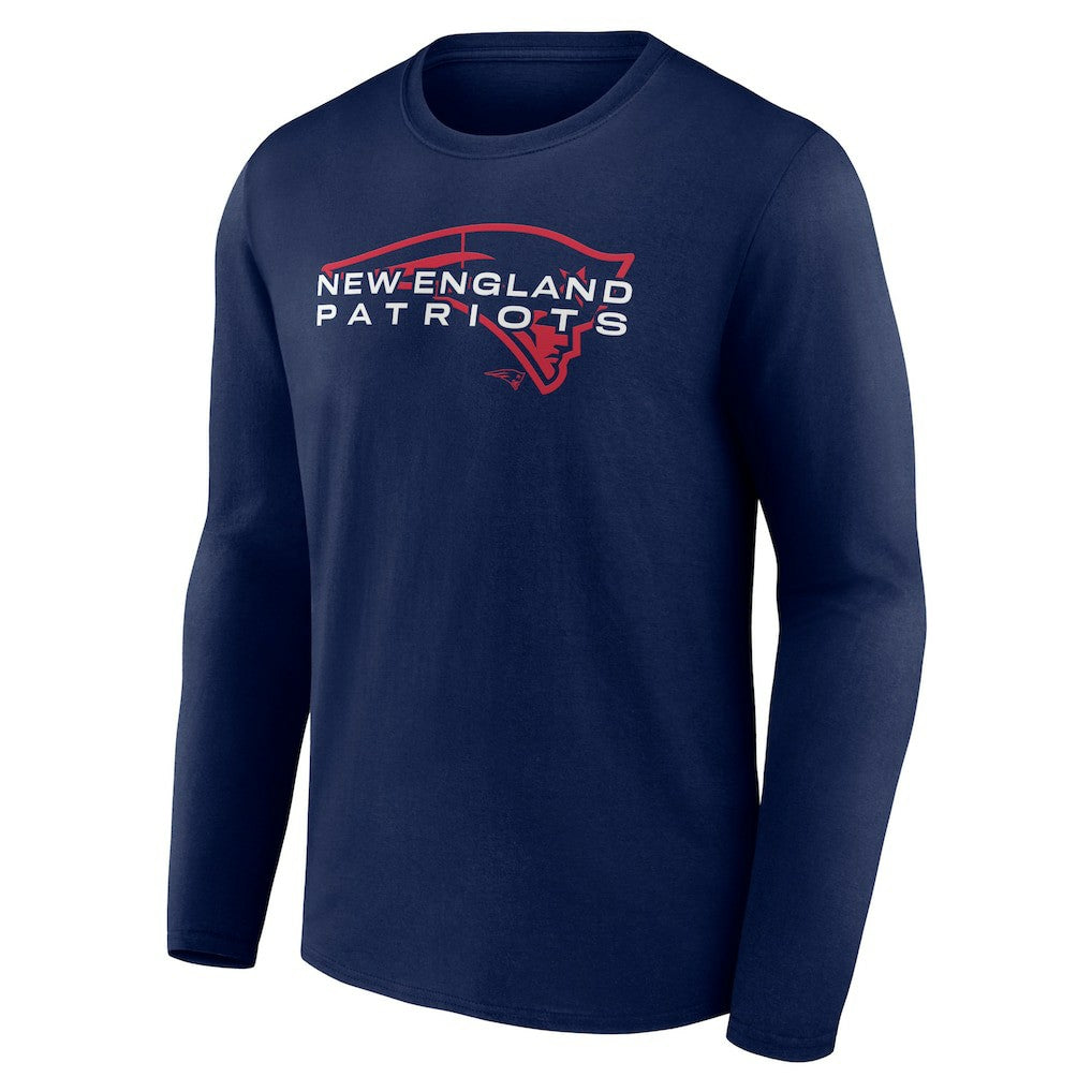New England Patriots Advance to Victory Long Sleeve T-Shirt - Navy - NFL