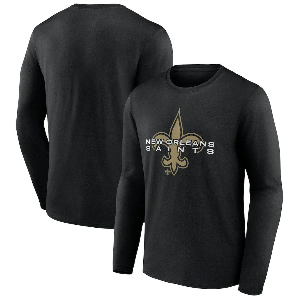 New Orleans Saints Advance to Victory Long Sleeve T-Shirt - Black - NFL