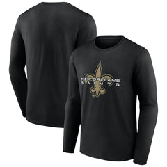 New Orleans Saints Advance to Victory Long Sleeve T-Shirt - Black - NFL