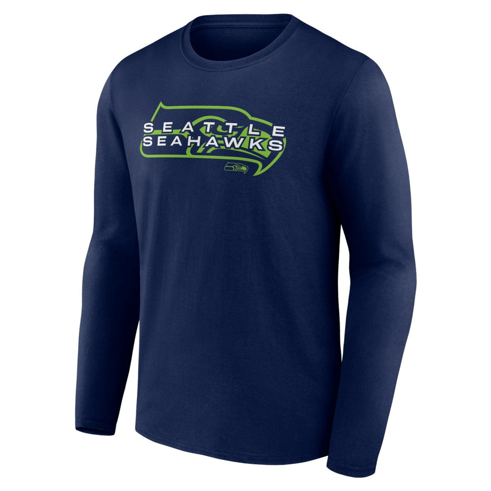 Seattle Seahawks Advance to Victory Long Sleeve T-Shirt - College Navy - NFL