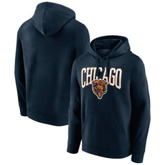 Chicago Bears Gridiron Classics Campus Standard Pullover Hoodie - Navy - NFL